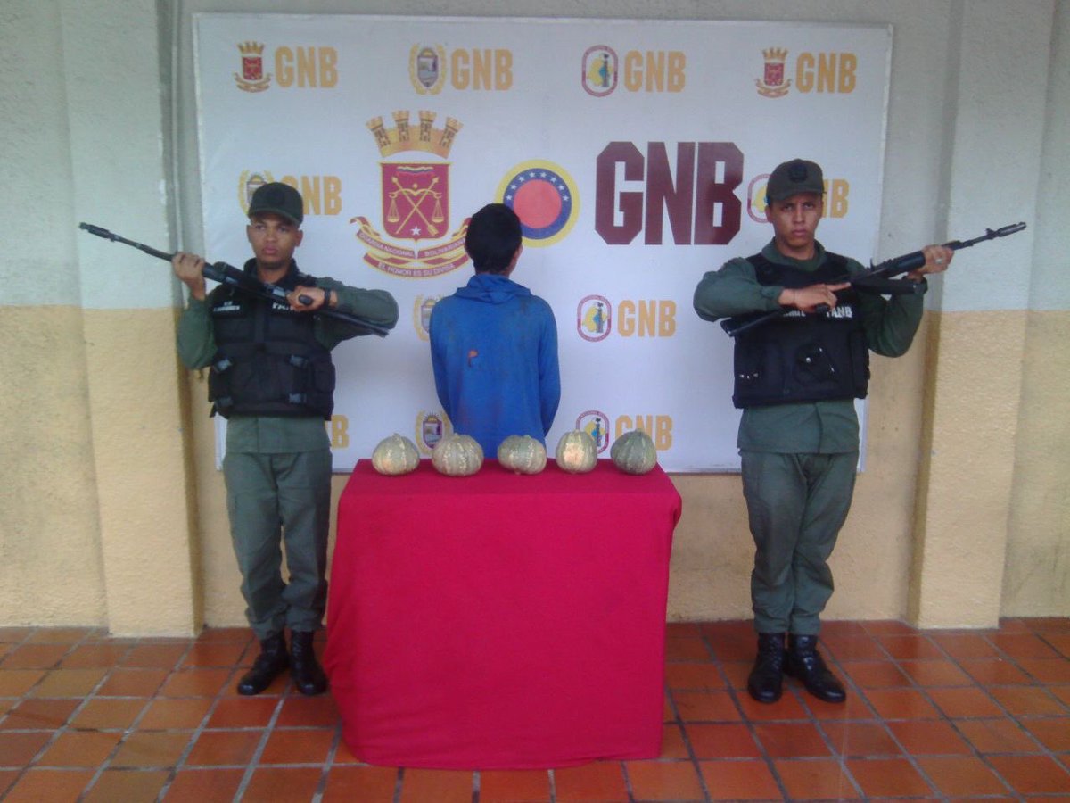 Hambre bochornosa: Detenido este adolescente por robar cinco auyamas (FOTO)