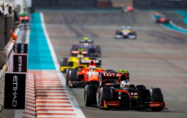 2016 GP2 Series Round 11. Yas Marina Circuit, Abu Dhabi, United Arab Emirates. Saturday 26 November 2016. Johnny Cecotto Jr. (VEN, Rapax)  Photo: Sam Bloxham/GP2 Series Media Service. ref: Digital Image _SLA8408