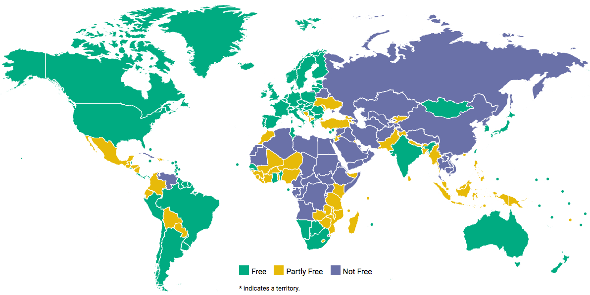 Venezuela aparece por primera vez como un país “no libre” en informe de Freedom House