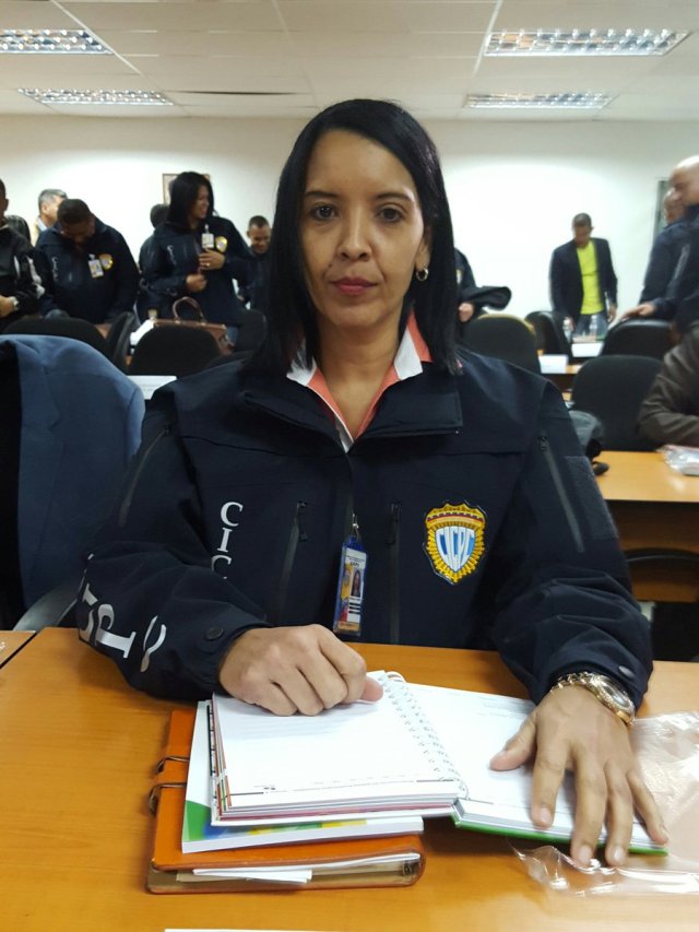 Johany Caraballo, secretaria general del Cicpc