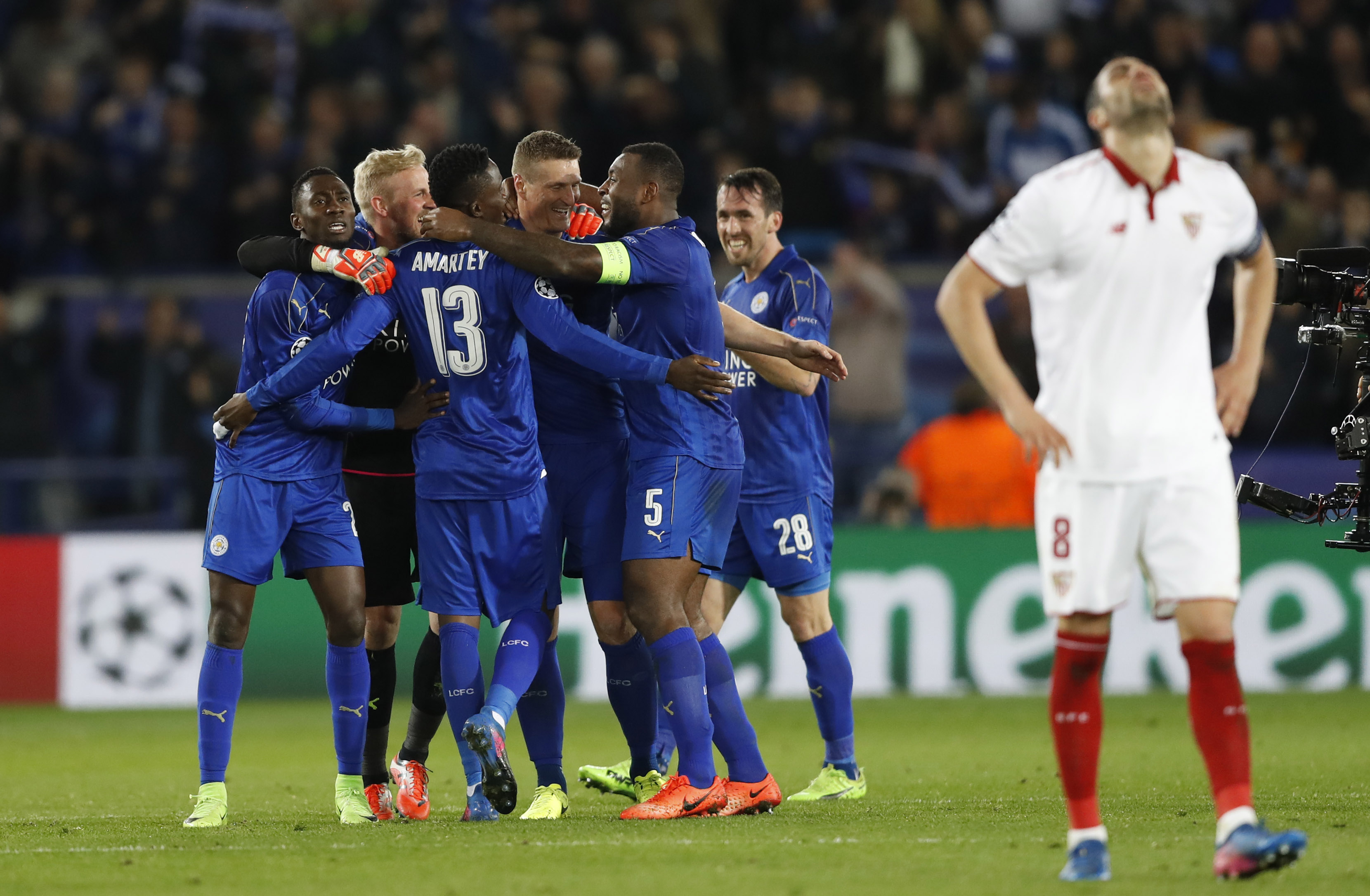 El Leicester eliminó al Sevilla de la Champions