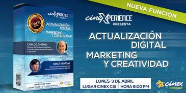 CineXperience abre nueva fecha para “Marketing y Creatividad”