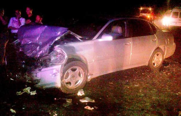 Foto: Un herido al caerle roca a su carro / Diario Los Andes