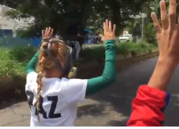 Así fue reprimida Lilian Tintori en Ciudad Universitaria (VIDEO)