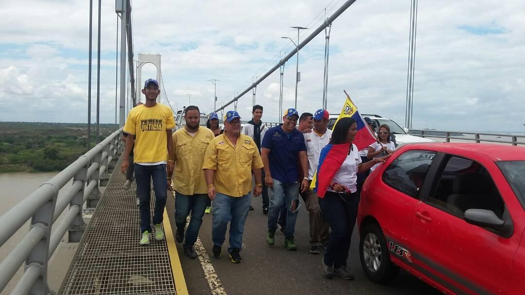 Puente Angostura protagonizó encuentro de marchas