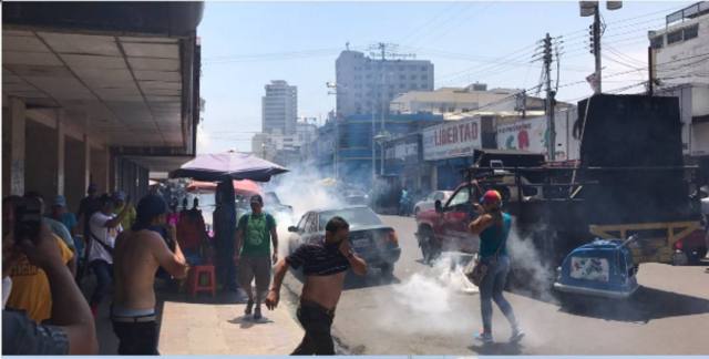 Anzoátegui represión / Foto: @joaninfante 