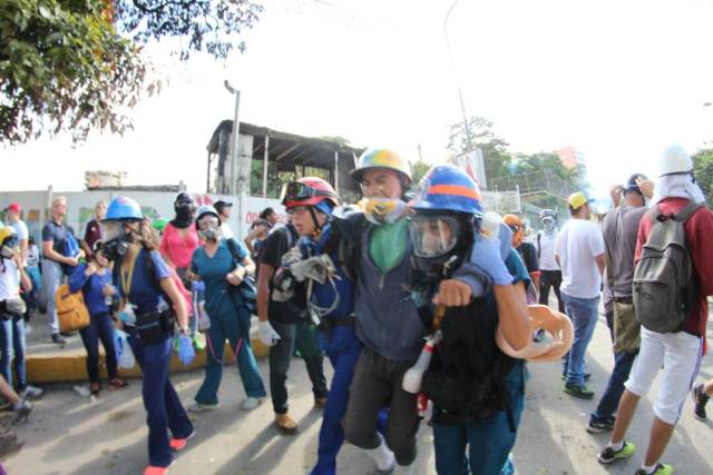 Heridos en Las Mercedes. Foto: Régulo Gómez /Lapatilla