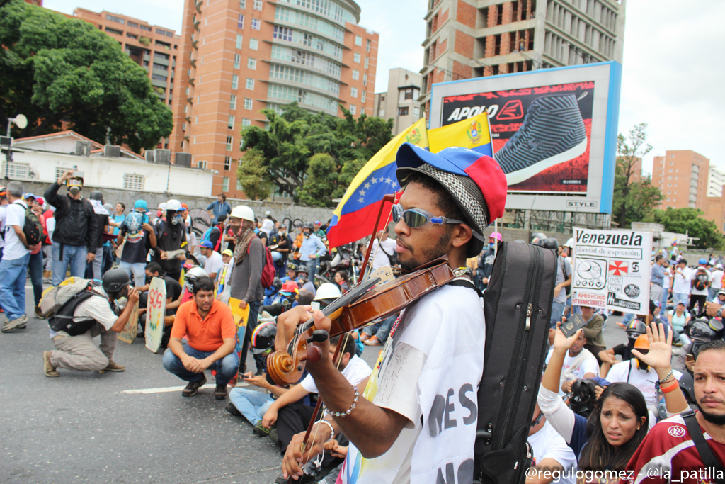 Momento en que el violinista es tumbado por el brutal ataque de la ballena (Video)