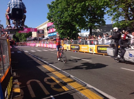 El ciclista Luka Pibernik (Foto: @giroditalia)