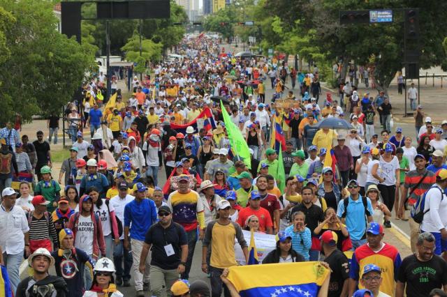 En Unidad zulianos marcharon por la Libertad de Venezuela. Foto: Prensa MUD Zulia