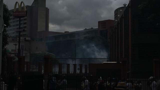 GNB reprimió a opositores en Bello Monte. Foto: esteninf Olivares