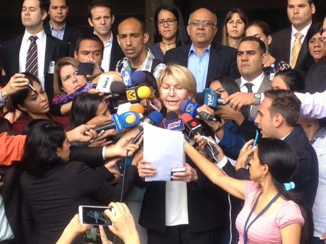 Luisa Ortega Díaz, Fiscal General de la República, desde el TSJ / Foto lapatilla.1eye.us  