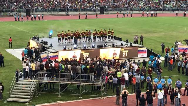 La Vinotinto Sub-20 es homenajeada en el estadio Olímpico (Foto: Andrea Gómez / LaPatilla)