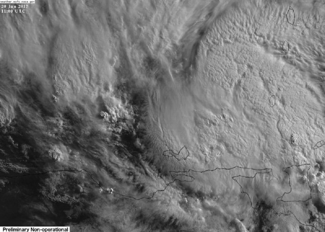 Lluvias moderadas en el estado Sucre / Foto satelital