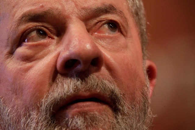 Former Brazilian President Luiz Inacio Lula da Silva looks on during the inauguration of the new National Directory of the Workers' Party, in Brasilia, Brazil July 5, 2017. REUTERS/Ueslei Marcelino