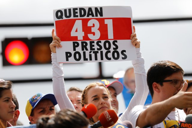 Lilian Tintori, esposa de Leopoldo López. REUTERS/Andres Martinez Casares