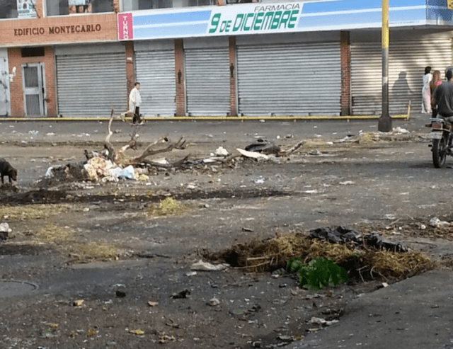 Barricadas en El Paraíso / Foto: Victoria FM