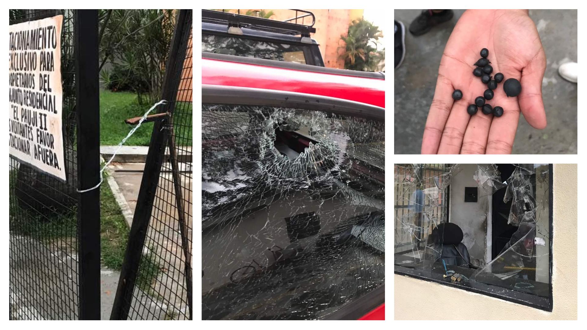 Los destrozos causados por cuerpos de seguridad durante allanamientos violentos en Naguanagua (Fotos)