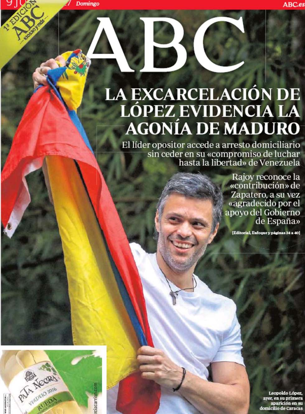 Portadas de la prensa internacional de este domingo 09 de julio de 2017