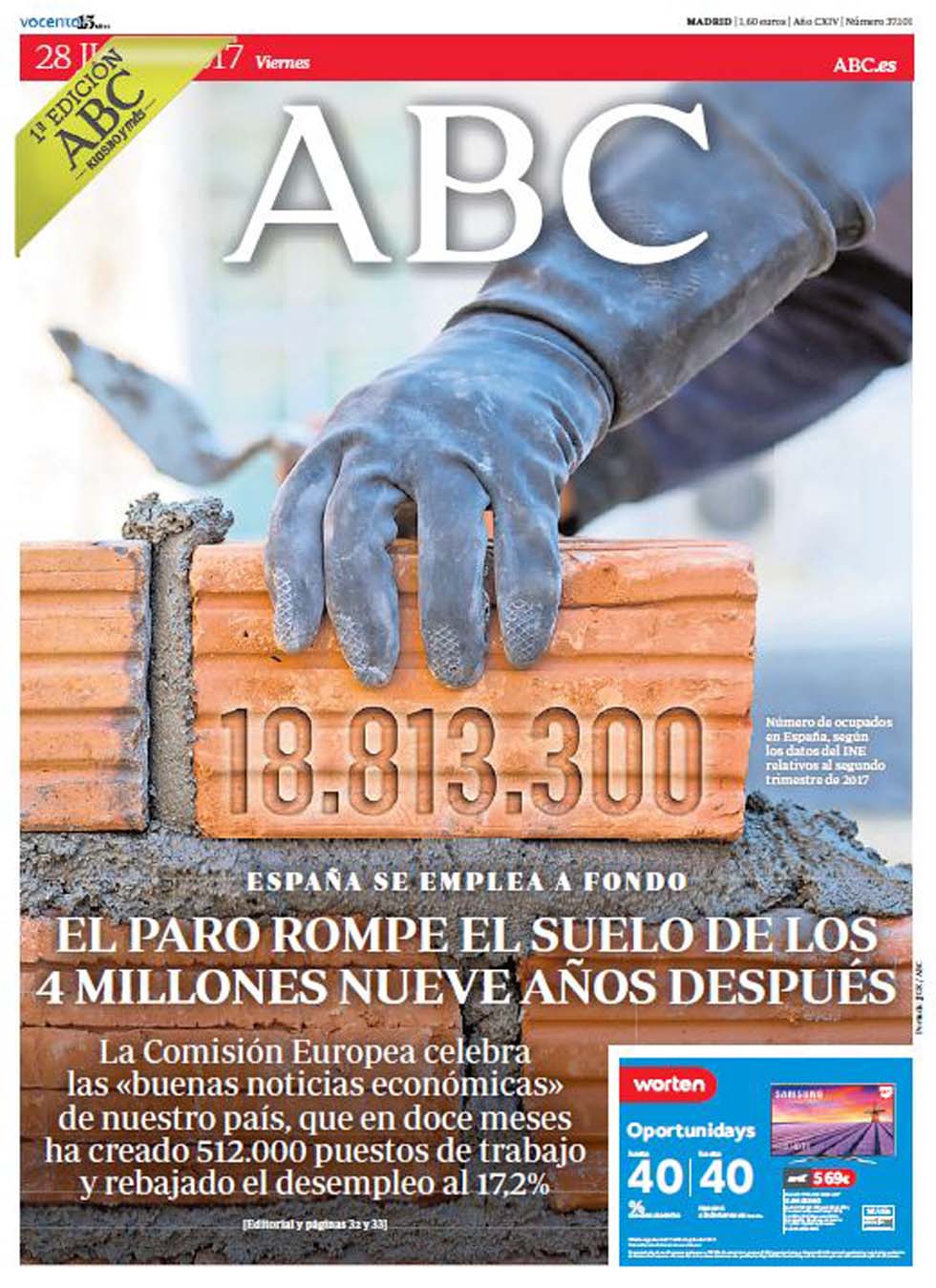 Portadas de la prensa internacional de este viernes 28 de julio de 2017