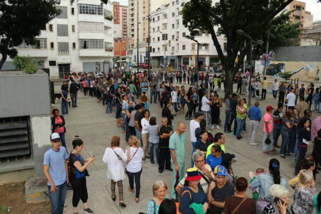 Punto soberano en Parque Carabobo / Foto: Will Jiménez