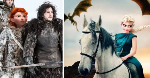 Así lucirían algunas princesas de Disney si protagonizaran la serie “Game of Thrones”