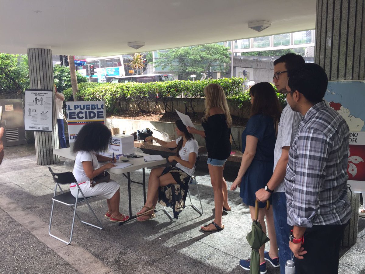 En Japón y Hong Kong también se activó la consulta popular del #16Jul