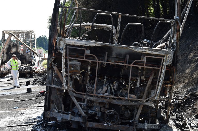 Once cadáveres hallados tras el accidente de autocar en Alemania