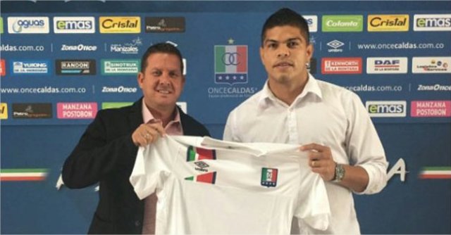 El futbolista venezolano Edder Farías (Foto: Once Caldas)