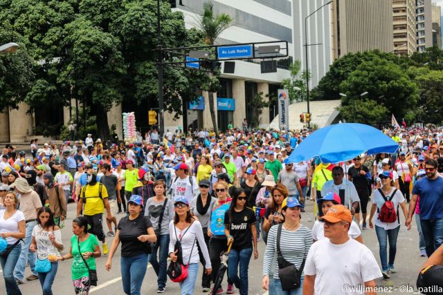 La marcha hacia el TSJ desde el inicio a la represión. Foto: Will Jiménez / lapatilla.1eye.us