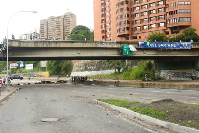 Trancazo en Santa Fe / Foto: Wil Jiménez 