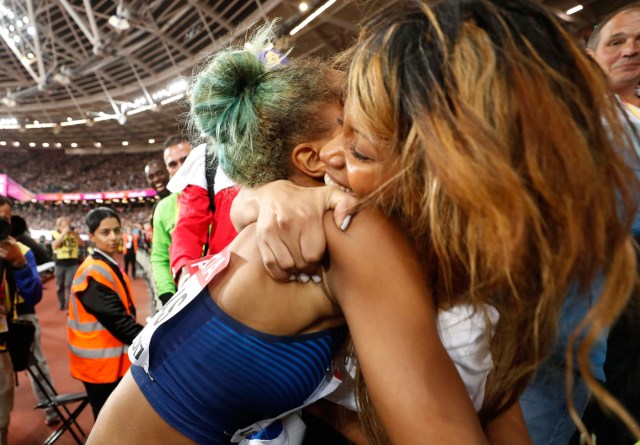 Athletics - World Athletics Championships - Women's Triple Jump Final – London Stadium, London, Britain - August 7, 2017. Yulimar Rojas of Venezuela celebrates winning gold. REUTERS/Phil Noble