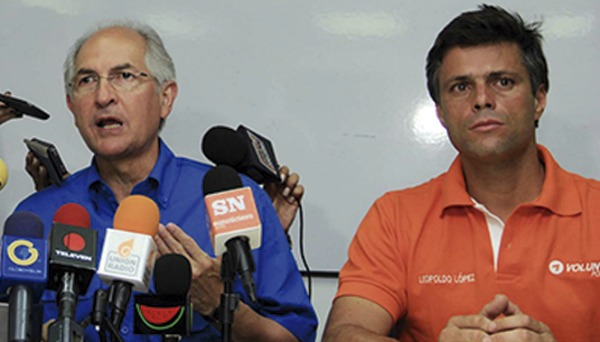 Foto: Antonio Ledezma y Leopoldo Lopez 