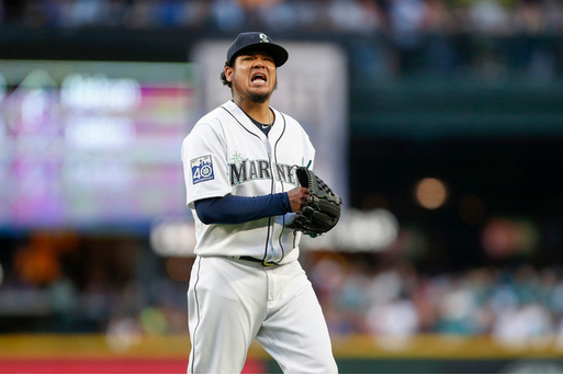 El lanzador venezolano de los Marineros de Seattle, Félix Hernández (Foto: Reuters)