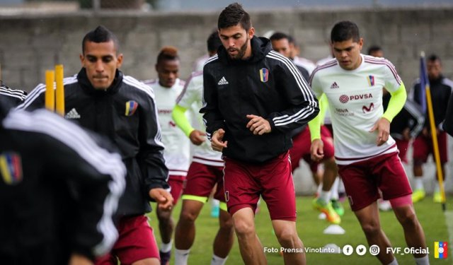 La Vinotinto realizó su primera sesión de trabajo (Foto: @FVF_Oficial)