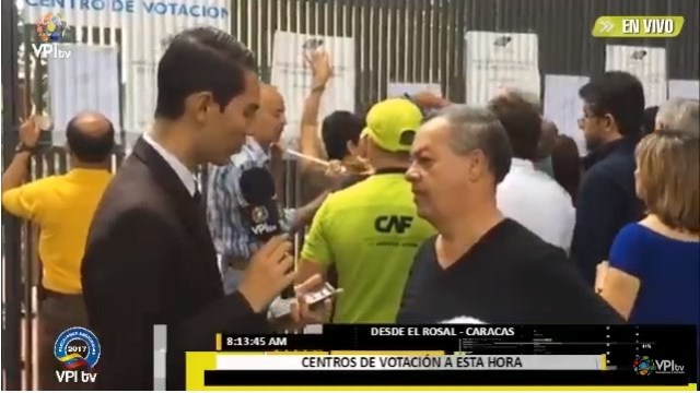 Centro de votación en El Rosal municipio Chacao