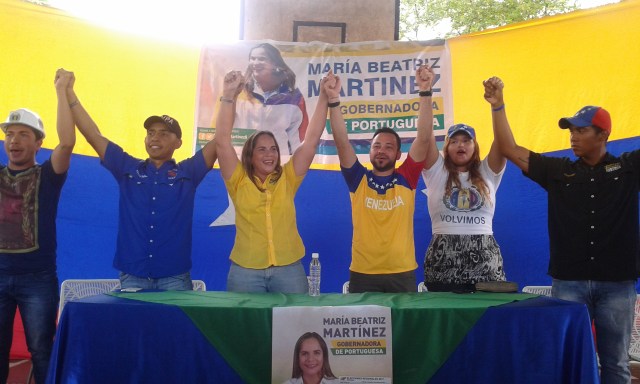 Foto: La candidata a la gobernación de Portuguesa María Beatriz Martínez / Prensa 