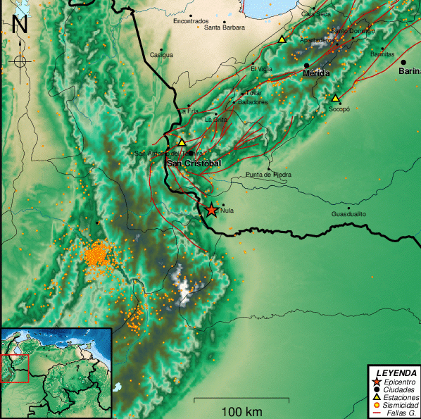 Sismo en El Nula