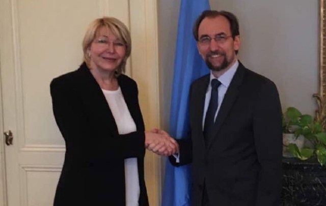 Luisa Ortega Díaz, junto al Alto Comisionado de la ONU para los DDHH // Foto @AlbertoRT51 