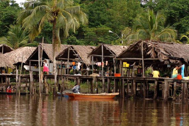 “No tenemos nada, aquí lo que hay es hambre”, expresan en la comunidad warao Korokoina, en la parroquia Manuel Renauld de Delta Amacuro (Foto archivo)