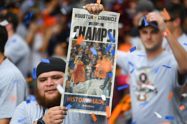 Recibimiento de los Astros de Houston. Shanna Lockwood-USA TODAY Sports