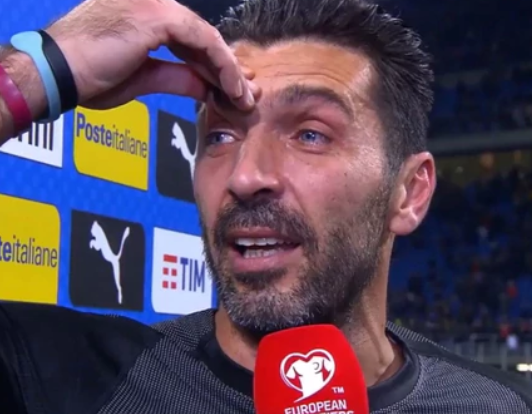 En video: El llanto de Buffon, el ídolo italiano que no podrá retirarse en el Mundial