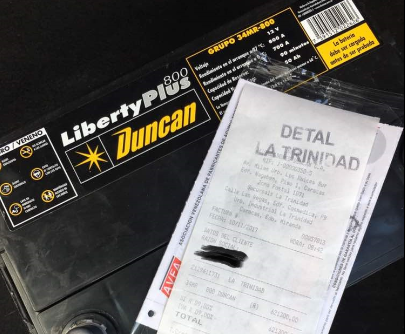 Este es el precio SUSTO de una batería en Venezuela