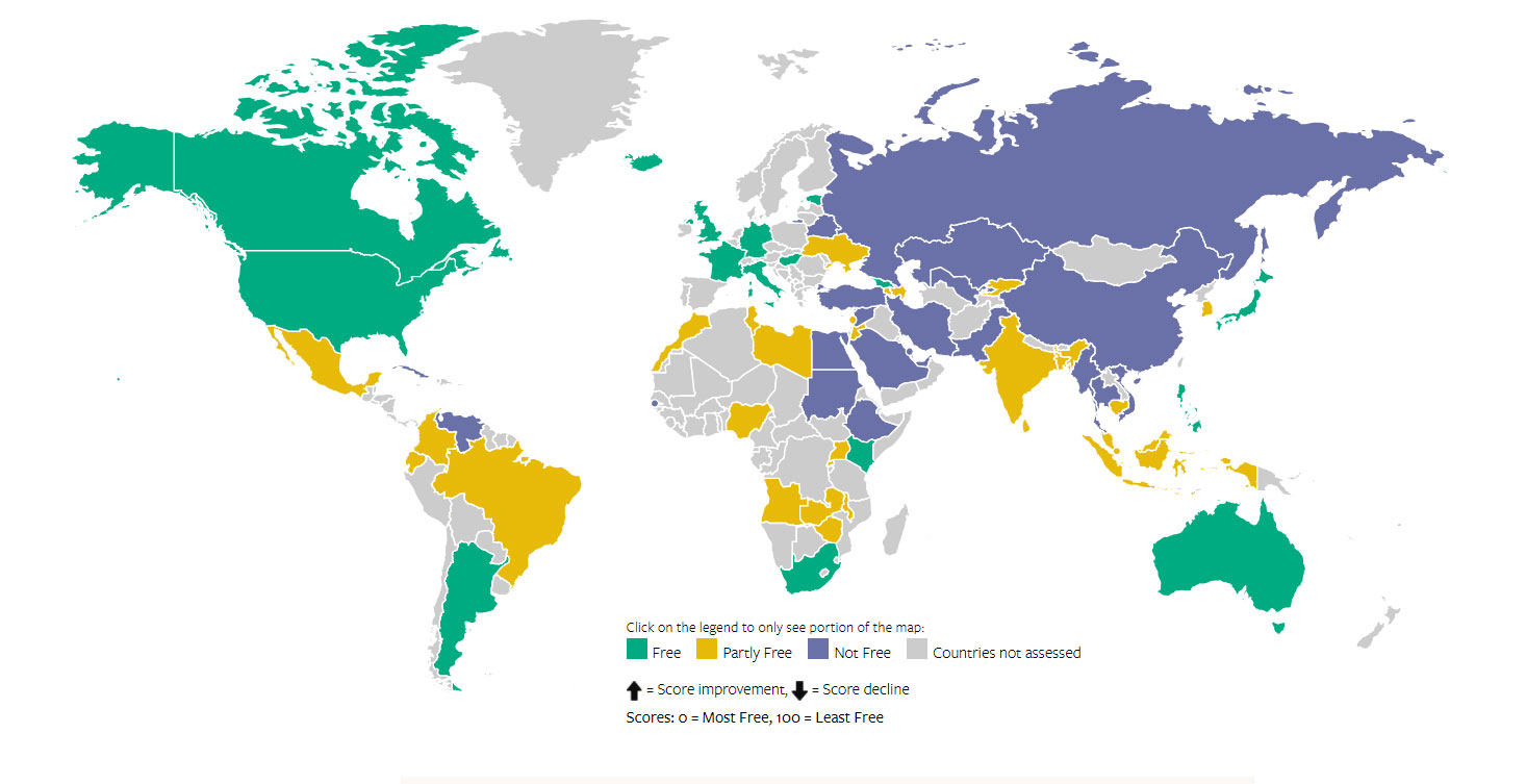 Venezuela perdió la libertad en internet, según Freedom House