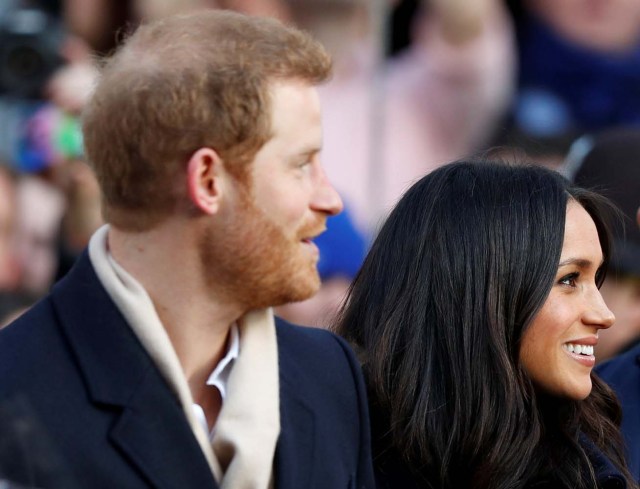 Britain's Prince Harry and his fiancee Meghan Markle arrive at an event in Nottingham, Britain, December 1, 2017. REUTERS/Adrian Dennis/Pool