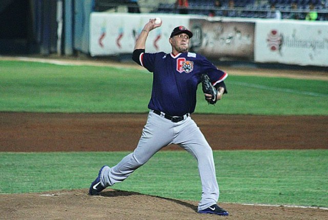 Freddy García con los Tigres de Aragua // Foto LVBP