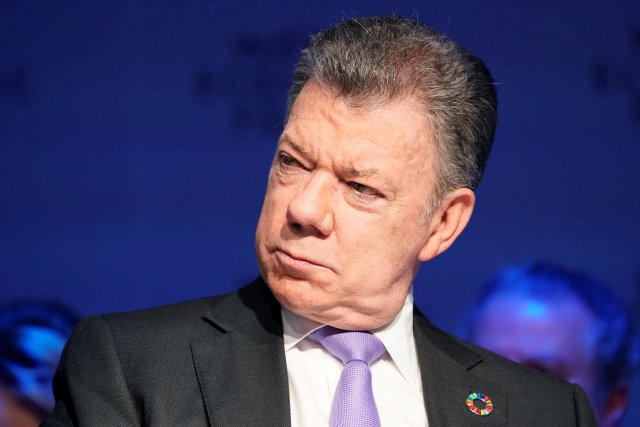 Colombia's President Juan Manuel Santos   REUTERS/Denis Balibouse