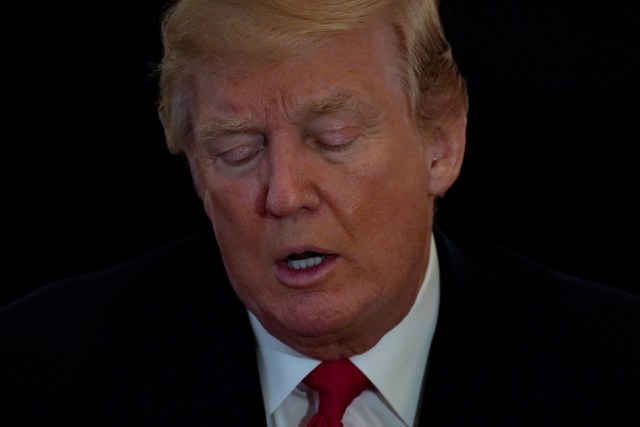 El presidente de Estados Unidos, Donald Trump, en un almuerzo con embajadores del Consejo de Seguridad de Naciones Unidas en la Casa Blanca en Washington, ene 29, 2018. REUTERS/Jonathan Ernst