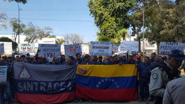 Foto:  Protesta de Cementeros en Anzoátegui / Cortesía