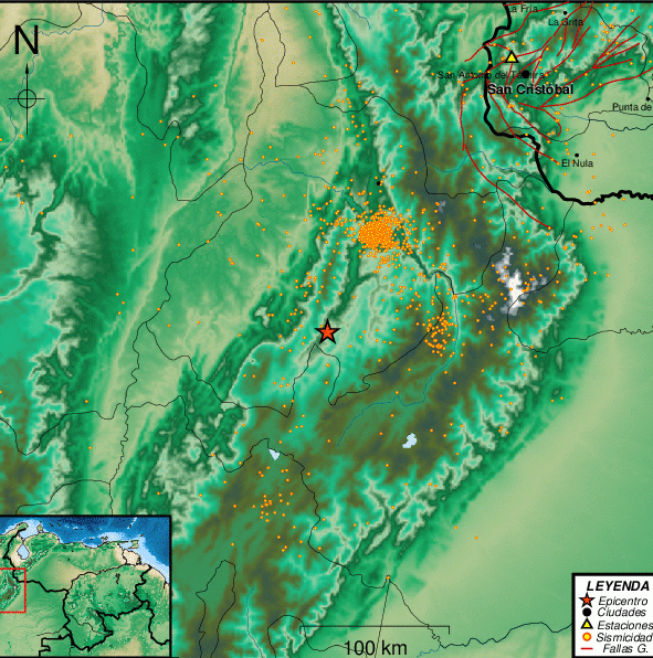 Sismo registrado en Colombia se sintió en territorio venezolano